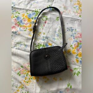 Vintage Dooney & Bourke Black Pebble Shoulder Purse